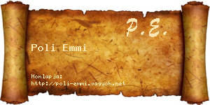 Poli Emmi névjegykártya